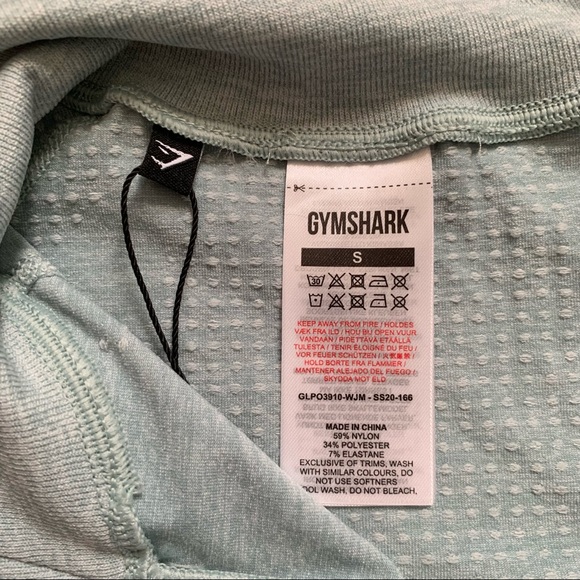 Gymshark ‘Vital’ Seamless 1/2 Zip Long Sleeve (S) - light green marl - Picture 4 of 7